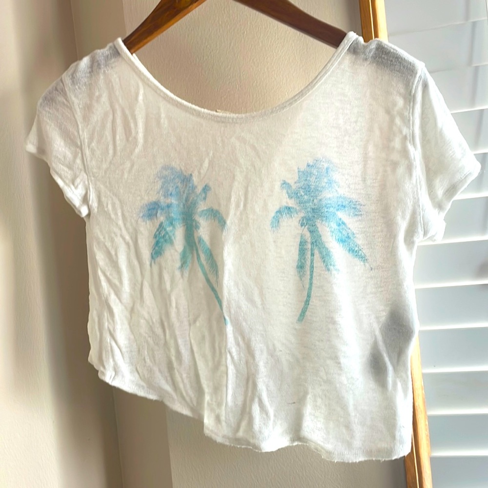 Hollister super soft open back crop top